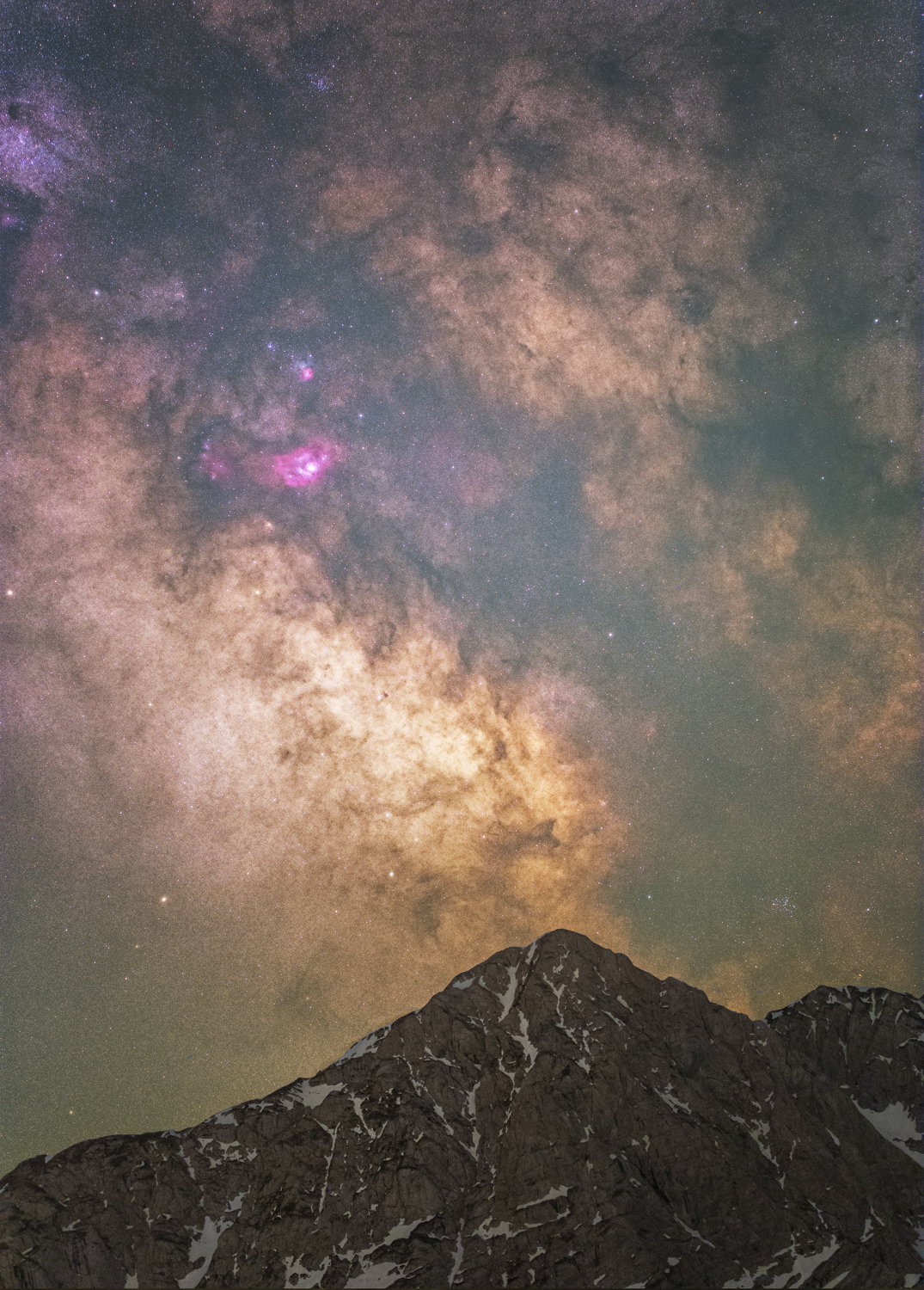 Milchstraßenzentrum in den Alpen